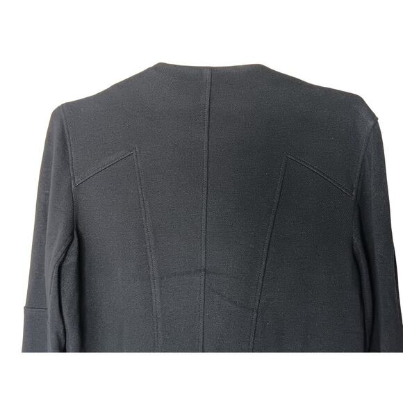 Helmut Lang Black Asymmetrical Zip Jacket Women’s Size L  Made in USA - Picture 10 of 16